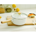 wholesale Single Design 18cm Cooking enamel saucepan/enamel milk pot/enamel pot
 